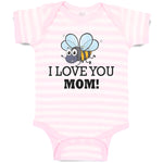 Baby Clothes I Love You Mom! Baby Bodysuits Boy & Girl Newborn Clothes Cotton