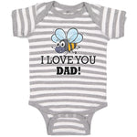 Baby Clothes I Love You Dad! Baby Bodysuits Boy & Girl Newborn Clothes Cotton