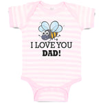 Baby Clothes I Love You Dad! Baby Bodysuits Boy & Girl Newborn Clothes Cotton