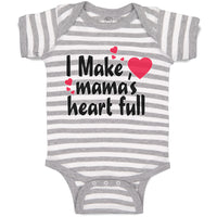 Baby Clothes I Make Mama's Heart Full Baby Bodysuits Boy & Girl Cotton