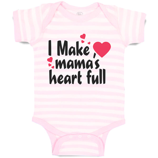 Baby Clothes I Make Mama's Heart Full Baby Bodysuits Boy & Girl Cotton