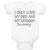 Baby Clothes I Only Love My Bed and My Momma I'M Sorry Baby Bodysuits Cotton