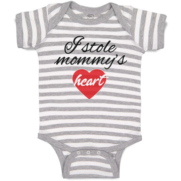 Baby Clothes I Stole Mommy's Heart Baby Bodysuits Boy & Girl Cotton