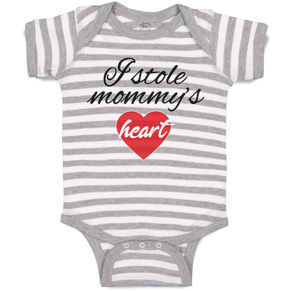 Baby Clothes I Stole Mommy's Heart Baby Bodysuits Boy & Girl Cotton