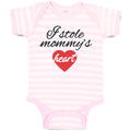 Baby Clothes I Stole Mommy's Heart Baby Bodysuits Boy & Girl Cotton