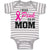 Baby Clothes I Wear Pink for My Mom Baby Bodysuits Boy & Girl Cotton