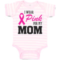 Baby Clothes I Wear Pink for My Mom Baby Bodysuits Boy & Girl Cotton