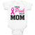 Baby Clothes I Wear Pink for My Mom Baby Bodysuits Boy & Girl Cotton