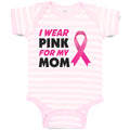 Baby Clothes I Wear Pink for My Mom Baby Bodysuits Boy & Girl Cotton