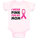 Baby Clothes I Wear Pink for My Mom Baby Bodysuits Boy & Girl Cotton