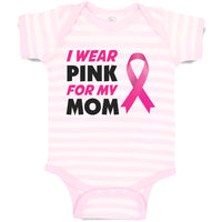 Baby Clothes I Wear Pink for My Mom Baby Bodysuits Boy & Girl Cotton