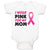 Baby Clothes I Wear Pink for My Mom Baby Bodysuits Boy & Girl Cotton