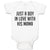 Baby Clothes Just A Boy in Love with His Mama Baby Bodysuits Boy & Girl Cotton