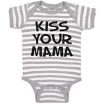 Baby Clothes Kiss Your Mama Baby Bodysuits Boy & Girl Newborn Clothes Cotton