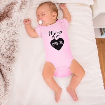 Baby Clothes Mama Is My Bestie Baby Bodysuits Boy & Girl Newborn Clothes Cotton