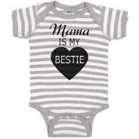 Baby Clothes Mama Is My Bestie Baby Bodysuits Boy & Girl Newborn Clothes Cotton