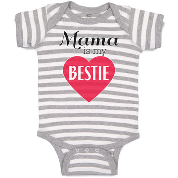 Baby Clothes Mama Is My Bestie Baby Bodysuits Boy & Girl Newborn Clothes Cotton