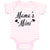 Baby Clothes Mama's Mini Baby Bodysuits Boy & Girl Newborn Clothes Cotton