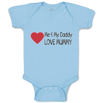Baby Clothes Me & My Daddy Love Mummy Baby Bodysuits Boy & Girl Cotton