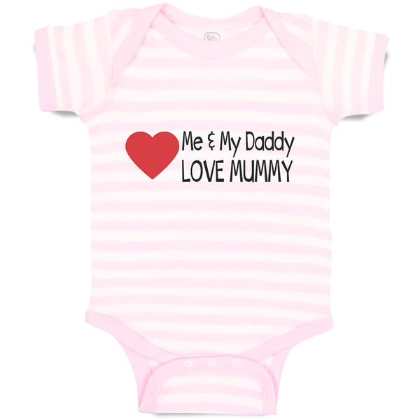 Baby Clothes Me & My Daddy Love Mummy Baby Bodysuits Boy & Girl Cotton
