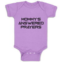 Baby Clothes Mommy's Answered Prayers Baby Bodysuits Boy & Girl Cotton