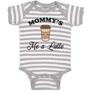 Baby Clothes Mommy's Me A Latte Baby Bodysuits Boy & Girl Newborn Clothes Cotton