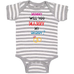 Baby Clothes Mummy Will You Marry My Daddy Baby Bodysuits Boy & Girl Cotton