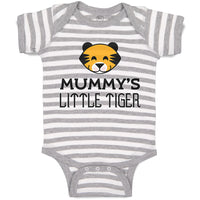 Baby Clothes Mummy's Little Tiger Baby Bodysuits Boy & Girl Cotton