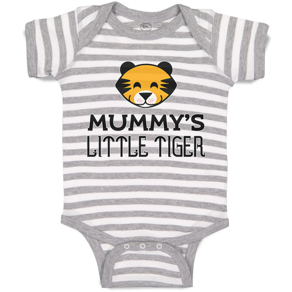 Baby Clothes Mummy's Little Tiger Baby Bodysuits Boy & Girl Cotton