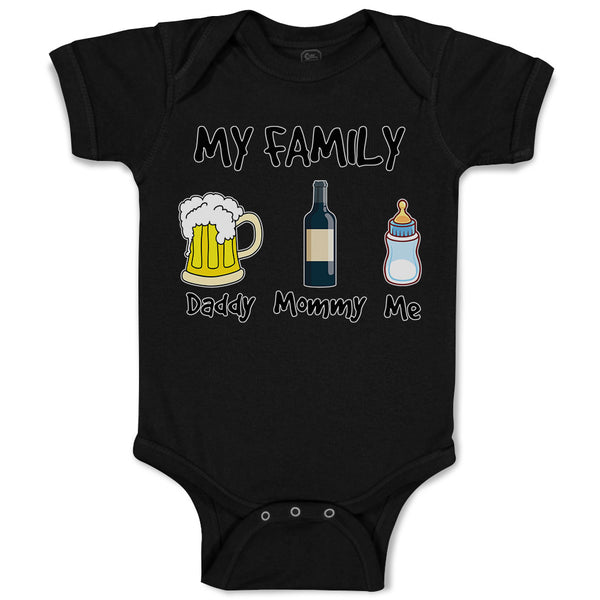 Baby Clothes My Family Daddy Mommy Me Baby Bodysuits Boy & Girl Cotton