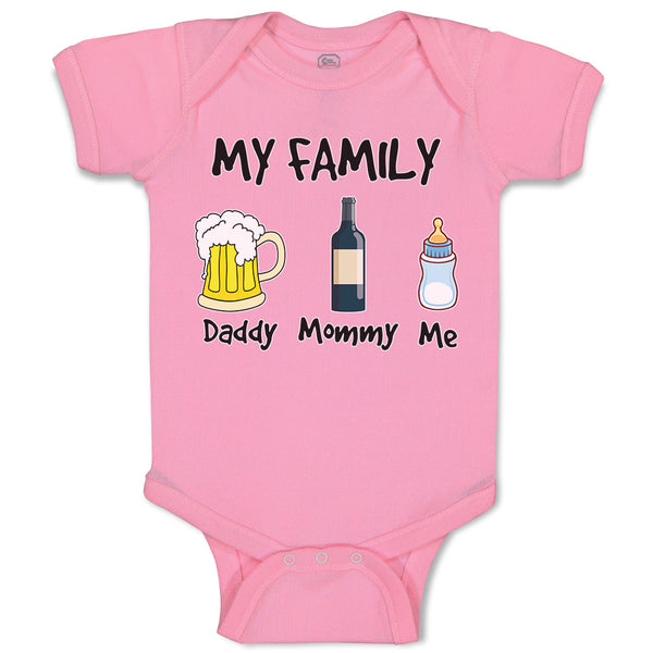 Baby Clothes My Family Daddy Mommy Me Baby Bodysuits Boy & Girl Cotton