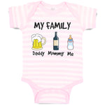 Baby Clothes My Family Daddy Mommy Me Baby Bodysuits Boy & Girl Cotton