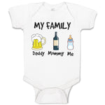 Baby Clothes My Family Daddy Mommy Me Baby Bodysuits Boy & Girl Cotton