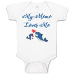 Baby Clothes My Meme Loves Me Baby Bodysuits Boy & Girl Newborn Clothes Cotton