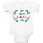 Baby Clothes My Mimi Loves Me Baby Bodysuits Boy & Girl Newborn Clothes Cotton