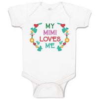 Baby Clothes My Mimi Loves Me Baby Bodysuits Boy & Girl Newborn Clothes Cotton