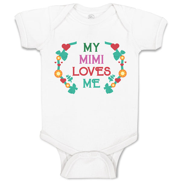 Baby Clothes My Mimi Loves Me Baby Bodysuits Boy & Girl Newborn Clothes Cotton