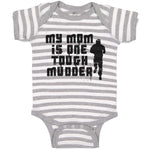 Baby Clothes My Mom Is 1 Tough Mudder Baby Bodysuits Boy & Girl Cotton