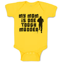 Baby Clothes My Mom Is 1 Tough Mudder Baby Bodysuits Boy & Girl Cotton