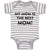 Baby Clothes My Mom Is The Best Mom! Baby Bodysuits Boy & Girl Cotton