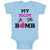 Baby Clothes My Mom Is The Bomb Baby Bodysuits Boy & Girl Newborn Clothes Cotton
