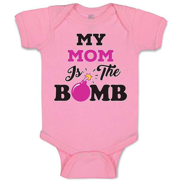 Baby Clothes My Mom Is The Bomb Baby Bodysuits Boy & Girl Newborn Clothes Cotton