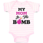 Baby Clothes My Mom Is The Bomb Baby Bodysuits Boy & Girl Newborn Clothes Cotton