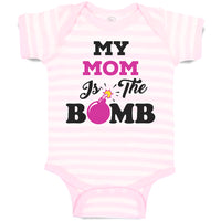 Baby Clothes My Mom Is The Bomb Baby Bodysuits Boy & Girl Newborn Clothes Cotton