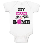 Baby Clothes My Mom Is The Bomb Baby Bodysuits Boy & Girl Newborn Clothes Cotton