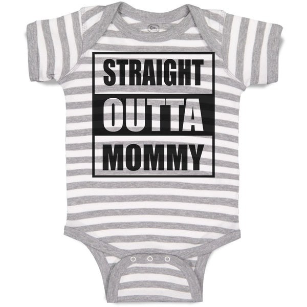 Baby Clothes Straight Outta Mommy Baby Bodysuits Boy & Girl Cotton