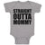 Baby Clothes Straight Outta Mommy Baby Bodysuits Boy & Girl Cotton