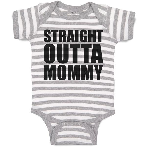 Baby Clothes Straight Outta Mommy Baby Bodysuits Boy & Girl Cotton