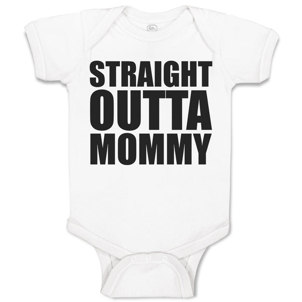 Baby Clothes Straight Outta Mommy Baby Bodysuits Boy & Girl Cotton
