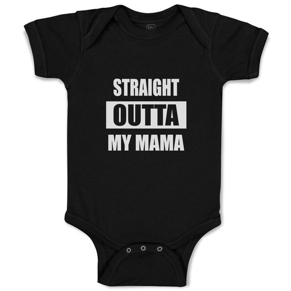 Baby Clothes Straight Outta Mama Baby Bodysuits Boy & Girl Cotton